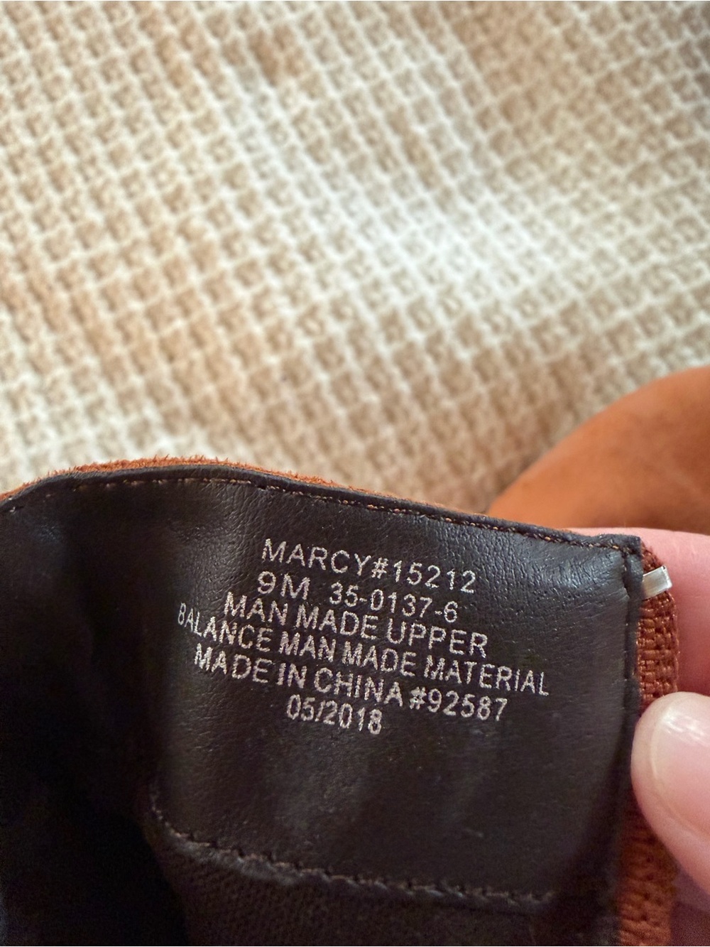 Women's Suede Ankle Boots - Rust Brown - Picture 6 of 6